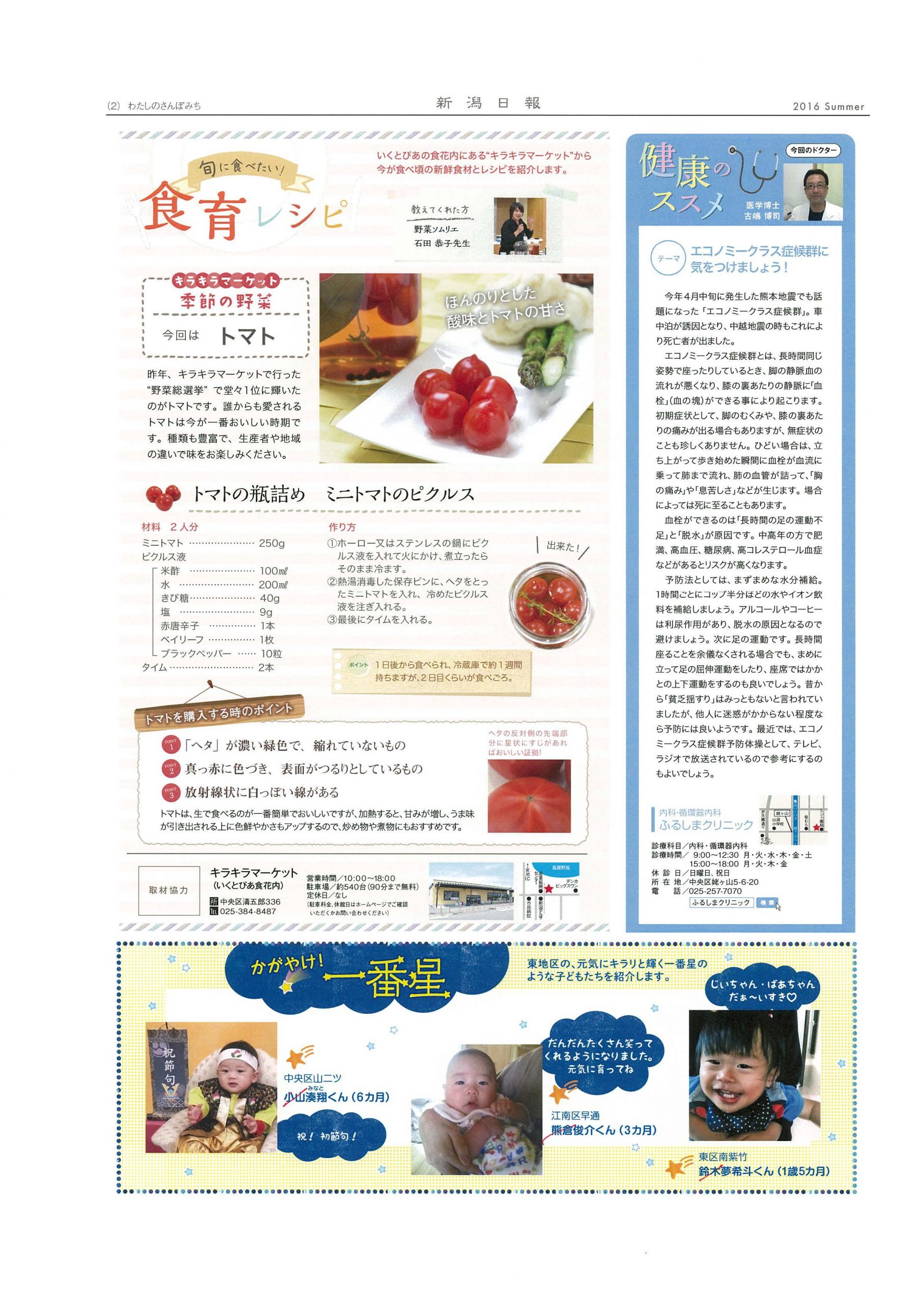 新潟日報「さんぽみち」バックナンバーを掲載しましたの画像
